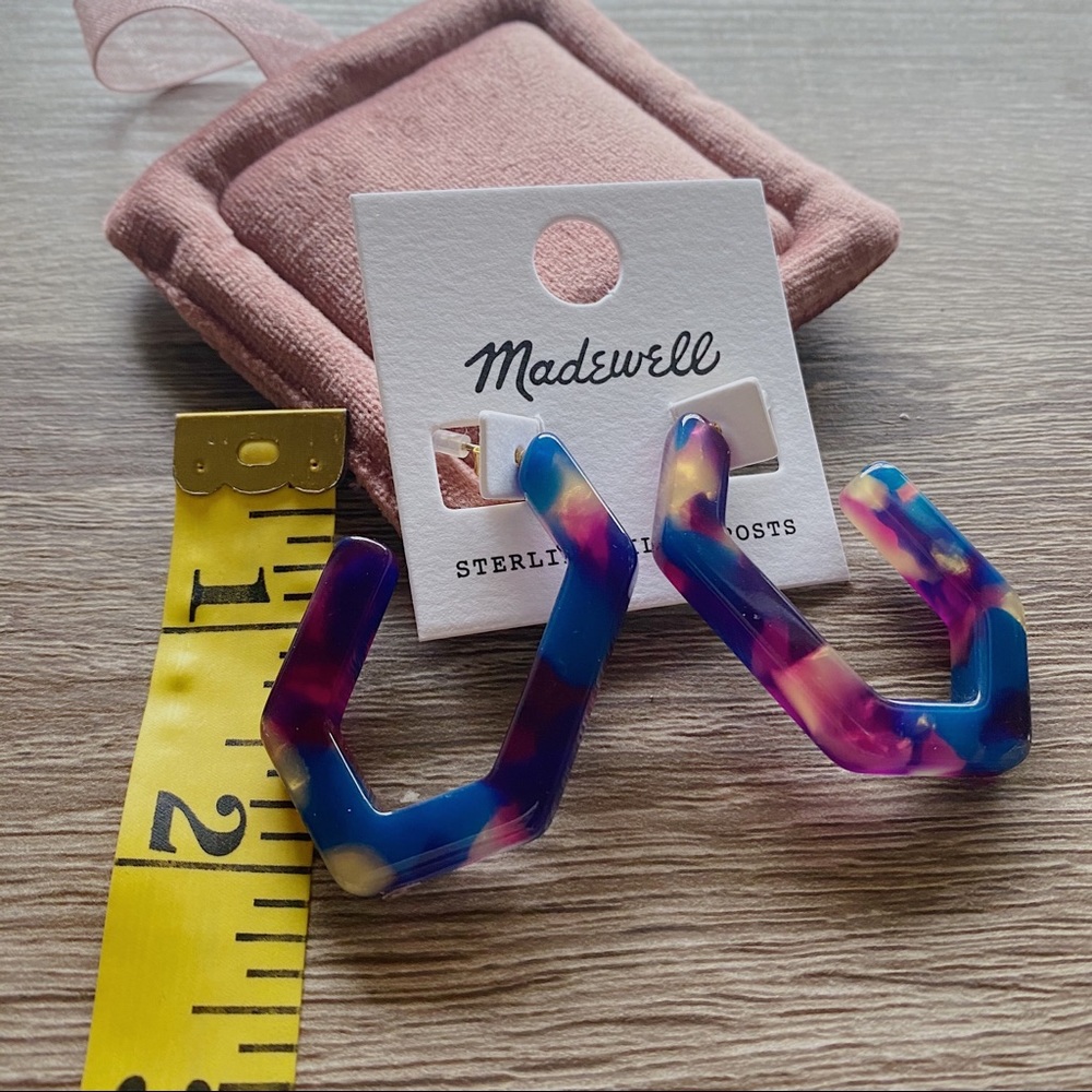 NWT Madewell Geometric Hoop Earrings - Picture 4 of 5